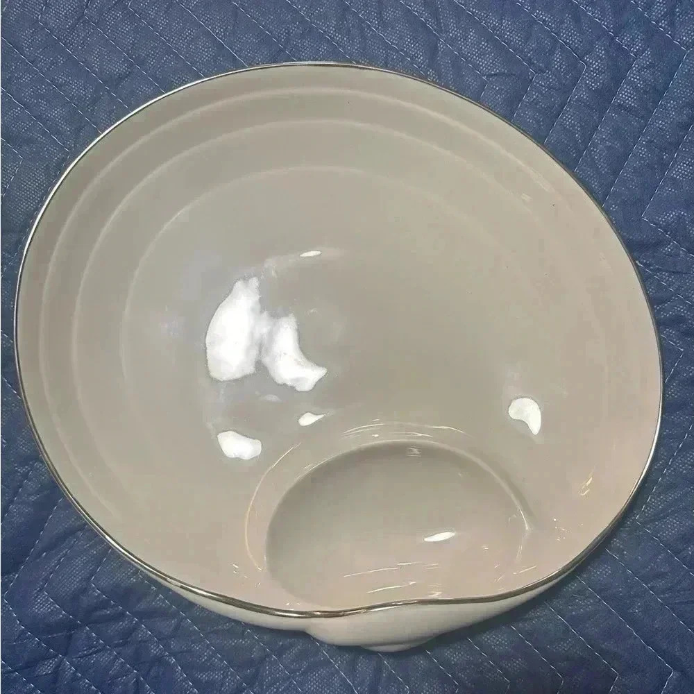 LENOX Sea, Sand and Sky SeaShell Chip & Dip Serving Plate Heavy 12.25” W #771137